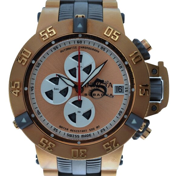 Men's 50mm Invicta Subaqua Noma III Rose Gold 25J Automatic Watch! Ref: 11643! - Picture 1 of 8